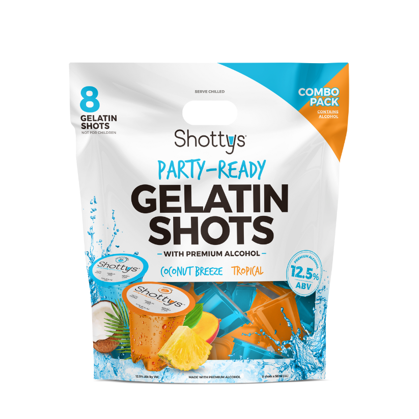Coconut Breeze/Tropical Gelatin Shots (8 shots) - Shottys
