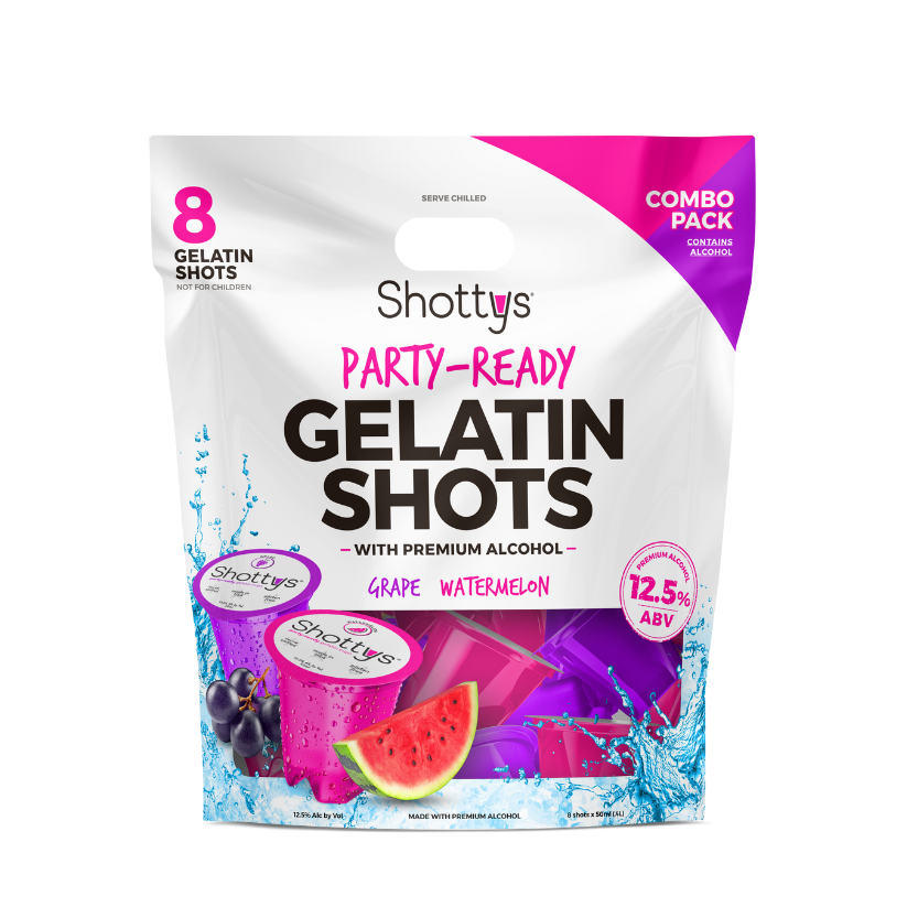 Grape/Watermelon Gelatin Shots (8 shots) - Shottys