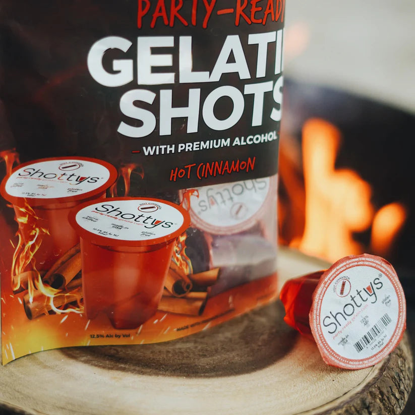 Hot Cinnamon Gelatin Shots (8 shots) - Shottys
