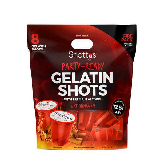 Hot Cinnamon Gelatin Shots (8 shots) - Shottys