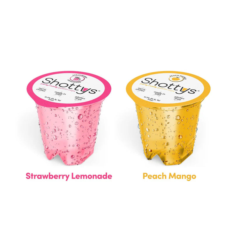 Strawberry Lemonade/Peach Mango Gelatin Shots (8 shots) - Shottys
