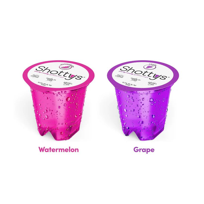 Grape/Watermelon Gelatin Shots (8 shots) - Shottys