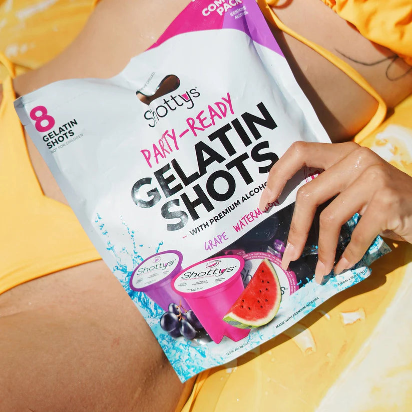 Grape/Watermelon Gelatin Shots (8 shots) - Shottys