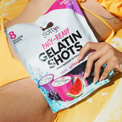 Grape/Watermelon Gelatin Shots (8 shots) - Shottys
