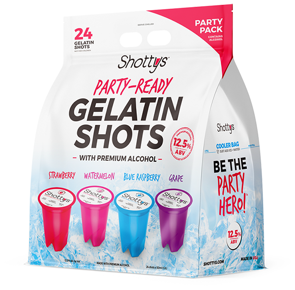 Shottys Strawberry Vodka Gelatin Shots